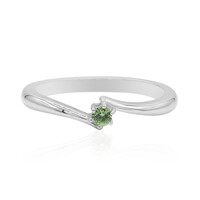 Zilveren ring met een Madagaskar Demantoid (John Ferry)