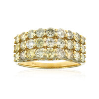 Gouden ring met SI2 Fancy Diamanten (CIRARI)