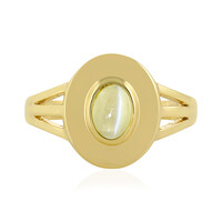 Zilveren ring met een kattenoog-chrysoberil