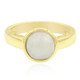 Zilveren ring met een Witte Jadeiet (Annette)