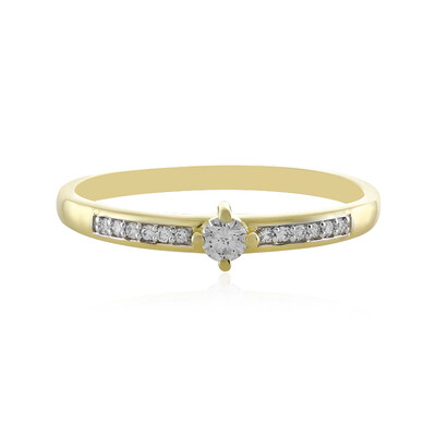 Gouden ring met een Loepzuivere (F) Diamant (LUCENT DIAMONDS)