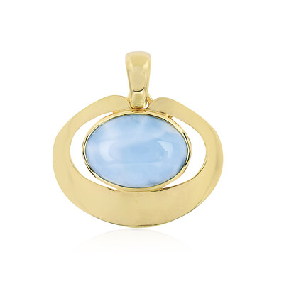 Zilveren hanger met een larimar