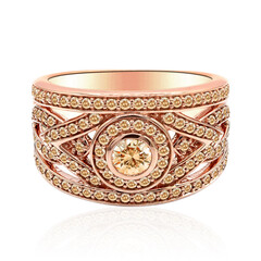 Gouden ring met een VS1 Argyle-Rose de France-Diamant