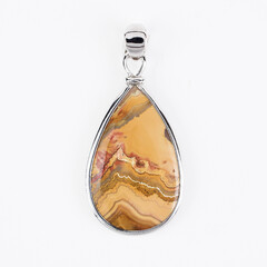 Zilveren hanger met een Maligano Jasper