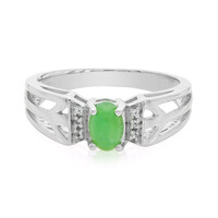 Zilveren ring met een keizerlijk chrysopraas