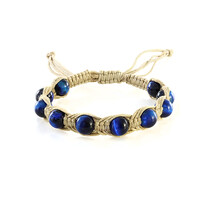 Armband met Blauwe Tijgerogen