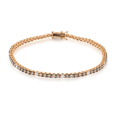 Gouden armband met SI2 Bruine Diamanten (CIRARI)