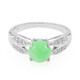 Zilveren ring met een keizerlijk chrysopraas