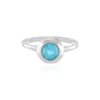 Zilveren ring met een Paraiba Topaas