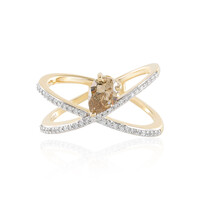 Gouden ring met een I1 Champagne diamant  (SUHANA)