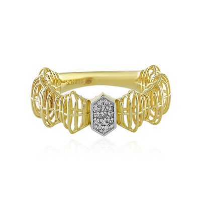 Gouden ring met I1 (I) Diamanten (Ornaments by de Melo)