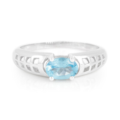 Zilveren ring met een Blauwe apatiet