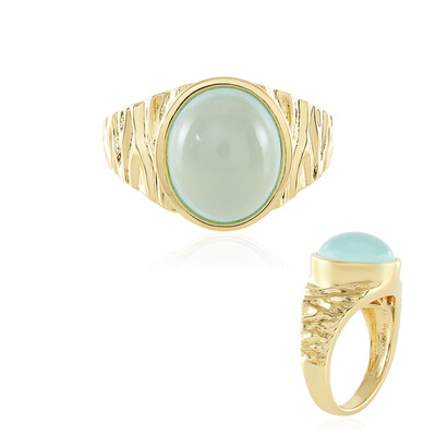 Zilveren ring met een Aqua Chalcedoon