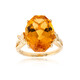 Gouden ring met een citrien (Smithsonian)