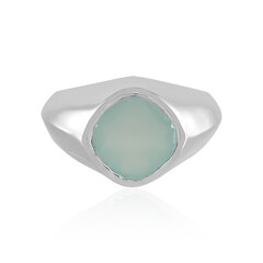 Zilveren ring met een Aqua Chalcedoon