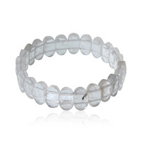 Armband met witte kwartskristallen