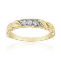 Gouden ring met Diamanten SI1 (G)