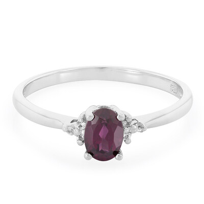 Zilveren ring met een Rajasthan rhodoliet