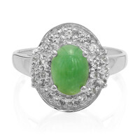 Zilveren ring met een keizerlijk chrysopraas