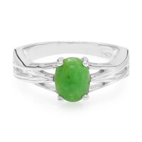 Zilveren ring met een keizerlijk chrysopraas