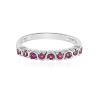 Zilveren ring met rhodolieten