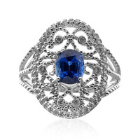 Gouden ring met een Blauwe Ceylon saffier (CIRARI)