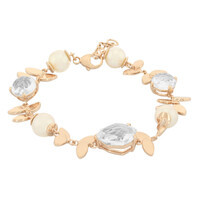 Zilveren armband met een witte kwarts