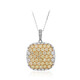 Gouden halsketting met gele S12 diamanten (CIRARI)