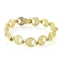 Gouden armband met I2 Champagne Diamanten (Ornaments by de Melo)