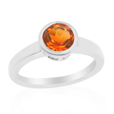 Zilveren ring met een Madeira citrien (MONOSONO COLLECTION)