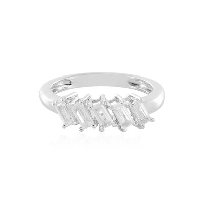 Zilveren ring met zirkonen