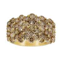 Gouden ring met SI2 Fancy Diamanten (CIRARI)