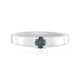 Zilveren ring met een I2 Blauwe Diamant