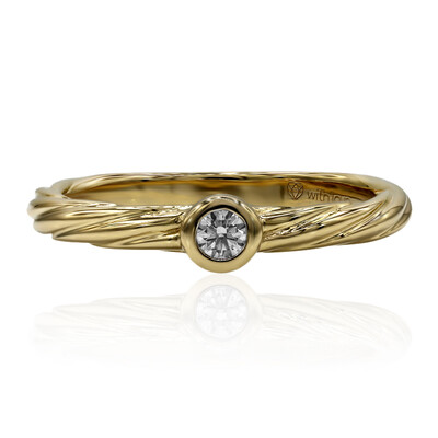 Gouden ring met een IF Diamant (D) (Annette)