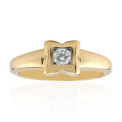 Gouden ring met een IF Diamant (D)