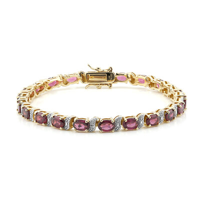 Zilveren armband met rhodolieten