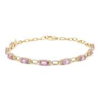 Gouden armband met roze saffieren (CIRARI)