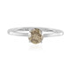 Platina ring met een I2 Champagne Diamant