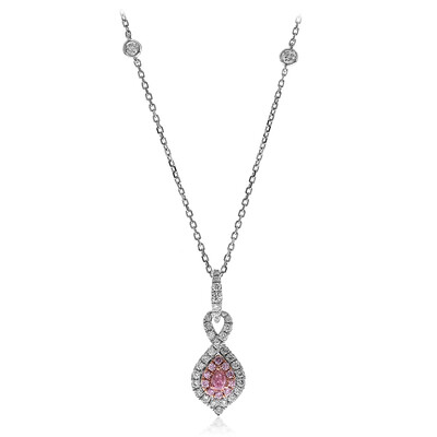 Gouden halsketting met een I1 Roze Diamant (CIRARI)