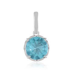 Platina hanger met een Paraiba Apatiet