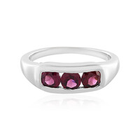 Zilveren ring met rhodolieten