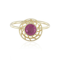 Gouden ring met een Madagaskar Roze Saffier (Ornaments by de Melo)