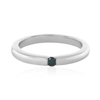 Zilveren ring met een I3 Champagne Diamant