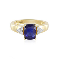 Zilveren ring met een Madagaskar Blauwe Saffier