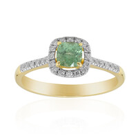 Gouden ring met een Madagaskar Demantoid (John Ferry)