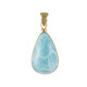 Zilveren hanger met een larimar