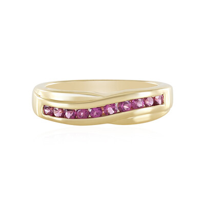 Zilveren ring met rhodolieten