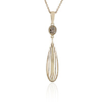 Gouden halsketting met I1 Champagne diamanten (Ornaments by de Melo)