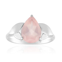 Zilveren ring met een rozen kwarts