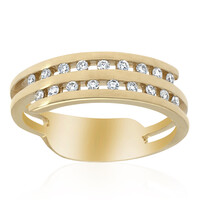 Gouden ring met SI1 (H) Diamanten